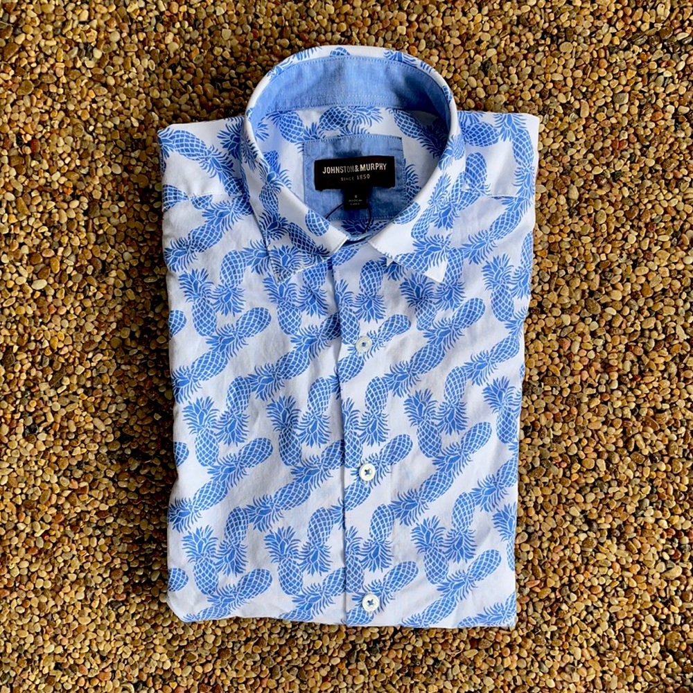 Johnston and Murphy cotton short sleeve shirt